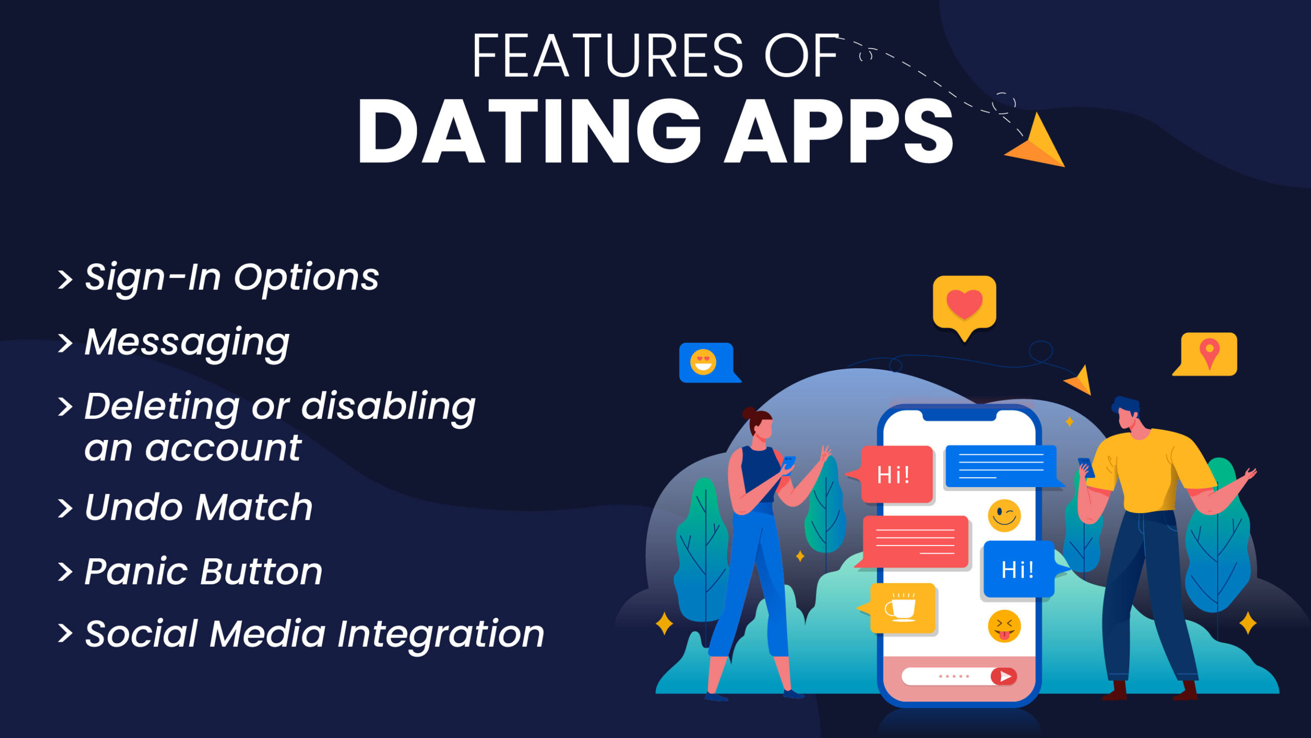 dating app features